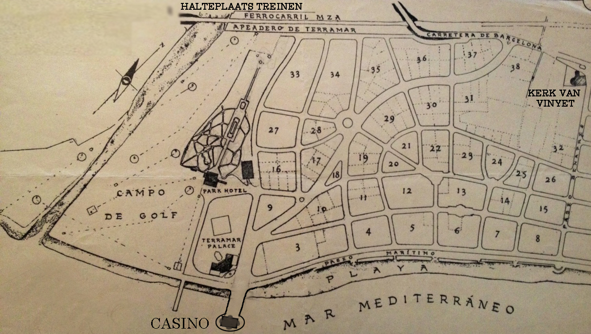 Plattegrond van de wijk Terramar